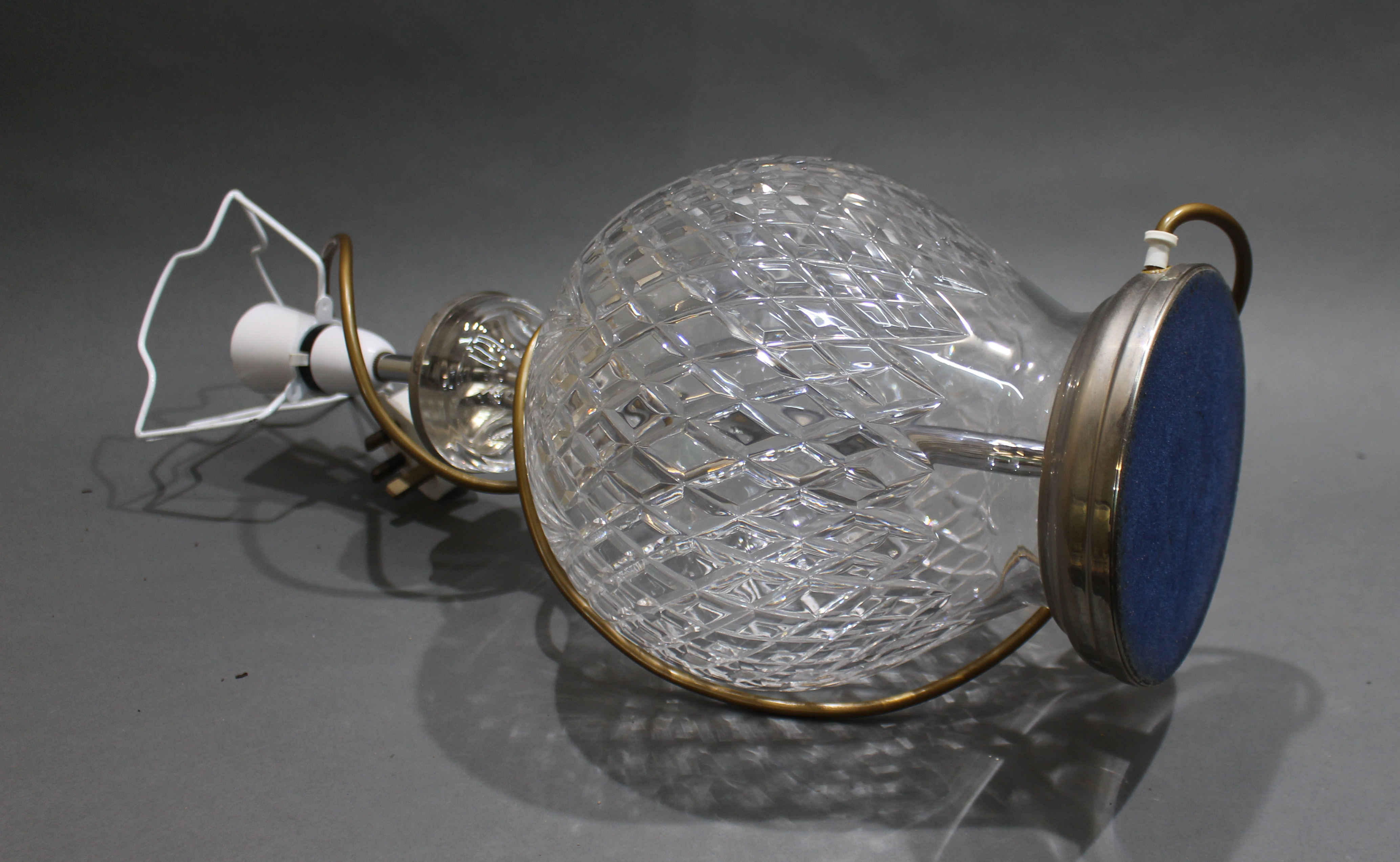 Large Crystal Table Lamp - Image 2 of 2