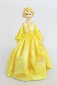Royal Worcester Figurine Yellow Grandmothers Dress
