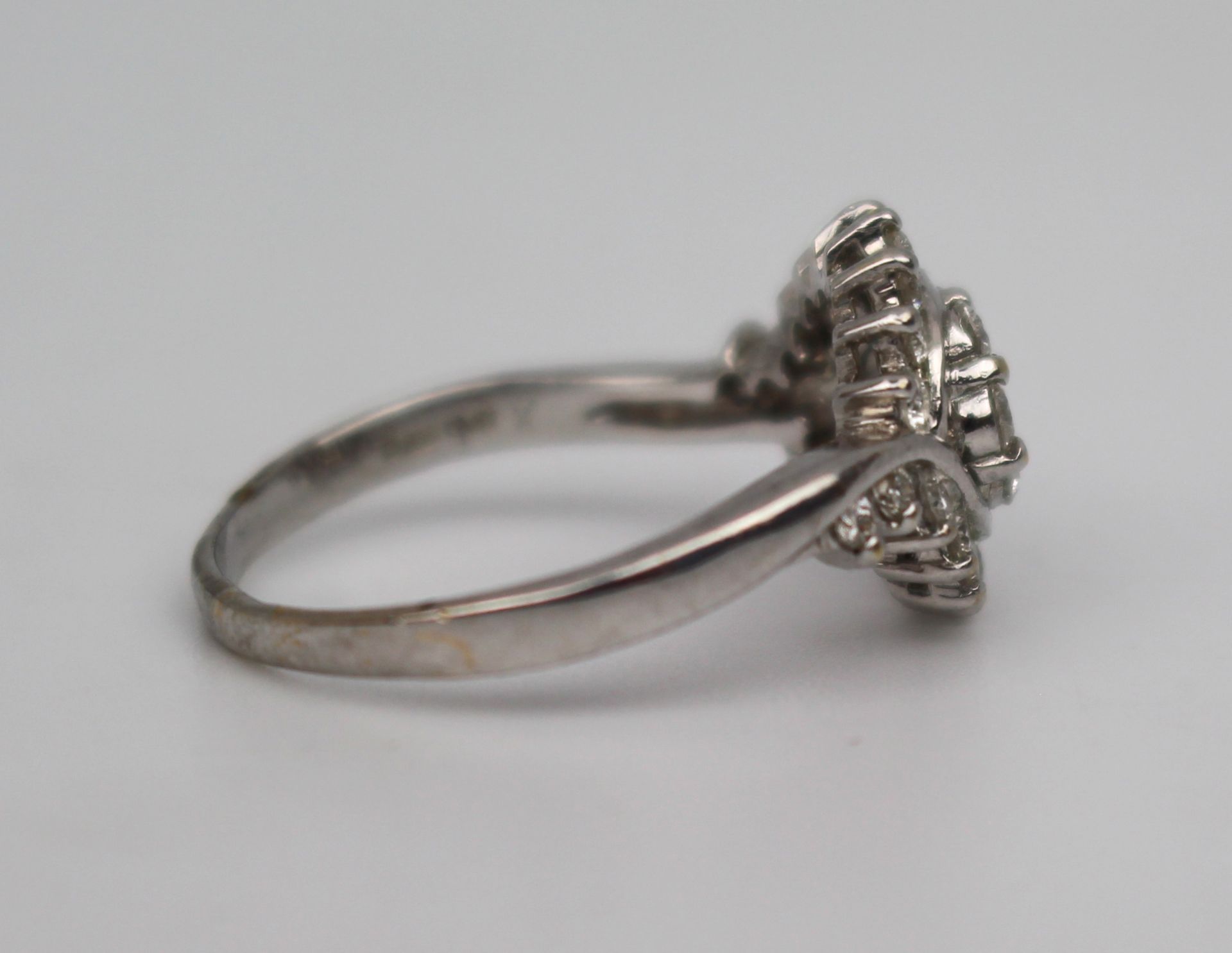 Diamond Fancy Cluster 18ct White Gold Ring - Image 2 of 5