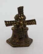 Small Brass Windmill Ornament