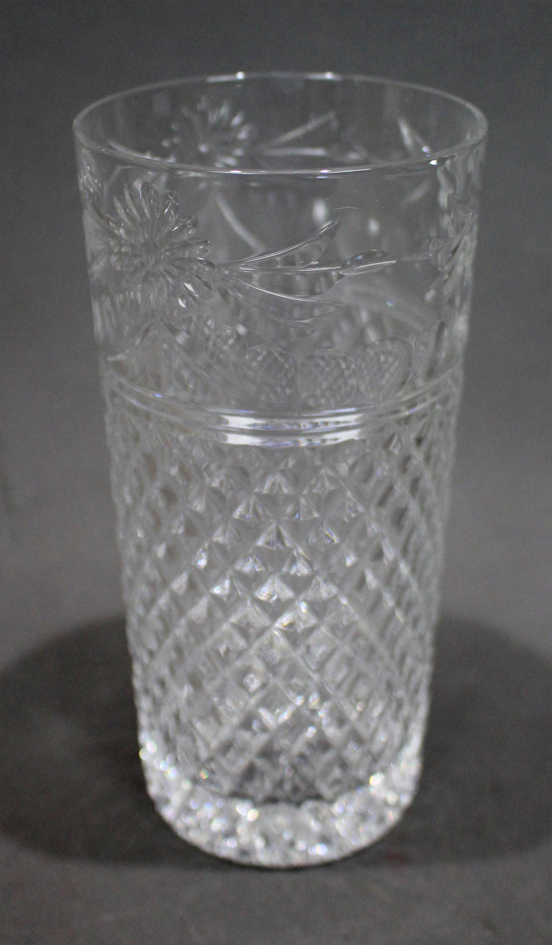 Set of 6 Stuart Beaconsfield Cut Highball Glasses - Image 3 of 4