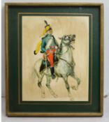 Framed Raised Cavalry Military Print