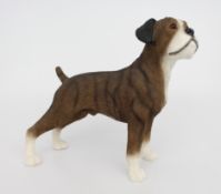 Hand Painted Leonardo Resin Boxer Dog