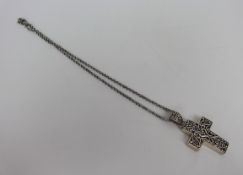 Silver Cross on Chain