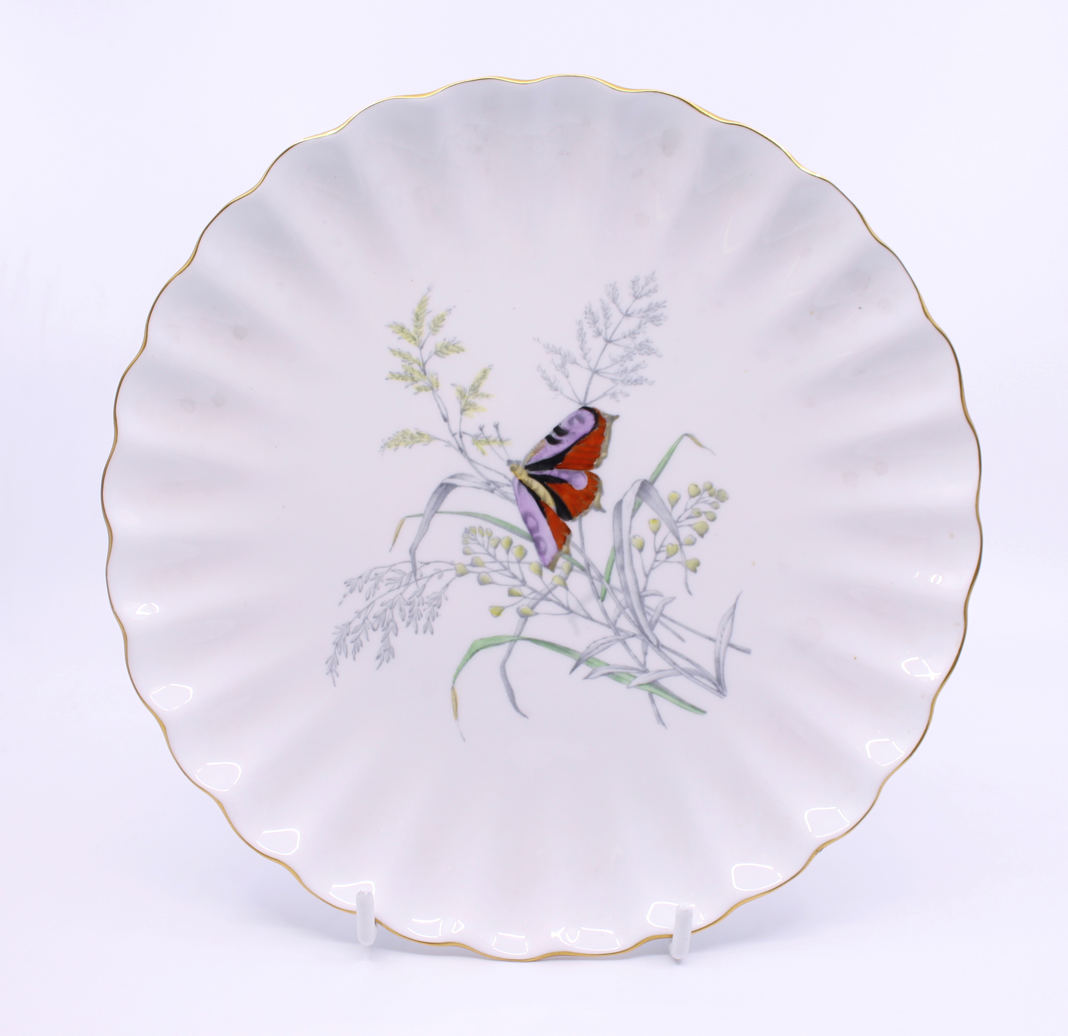 14 Piece Spode Butterfly Pattern Dessert Service 1954 - Image 10 of 12