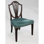 English Mahogany Hepplewhite Shield Back Chair c.1790