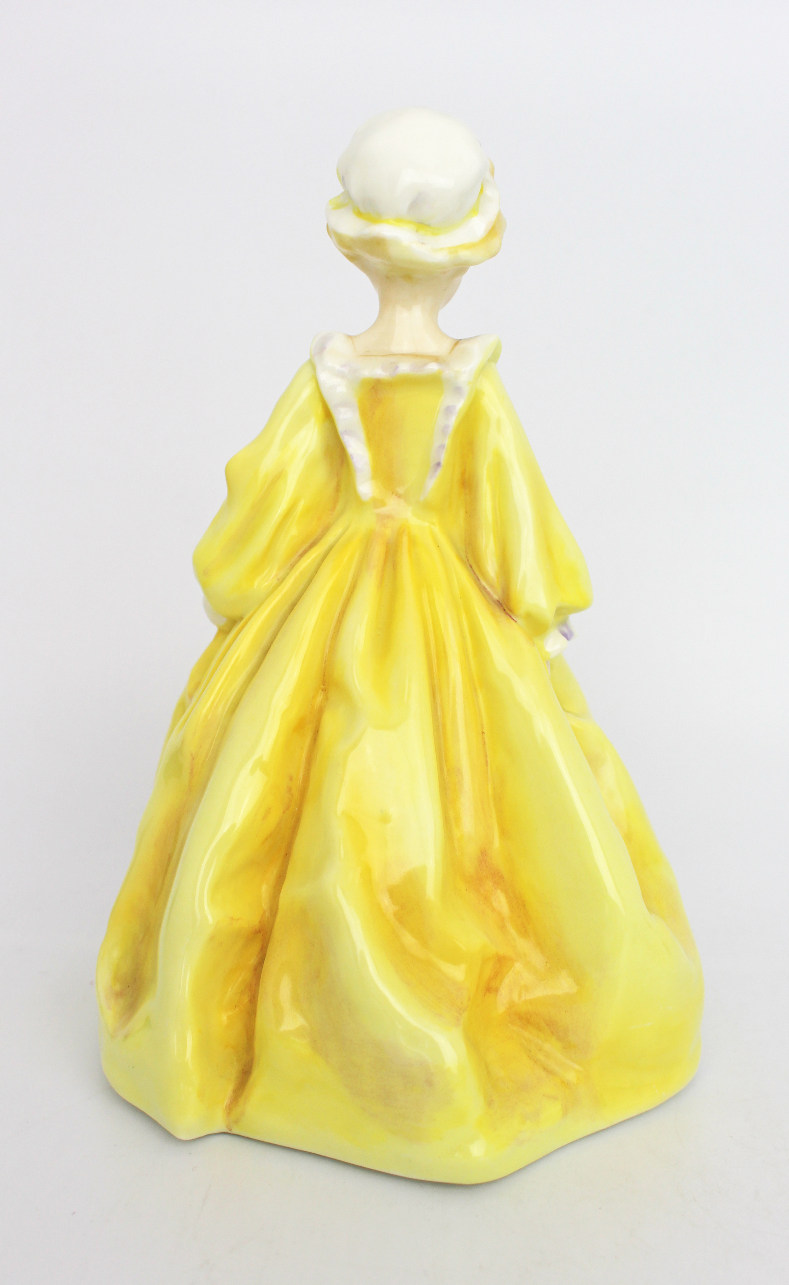 Royal Worcester Figurine Yellow Grandmothers Dress - Image 2 of 3