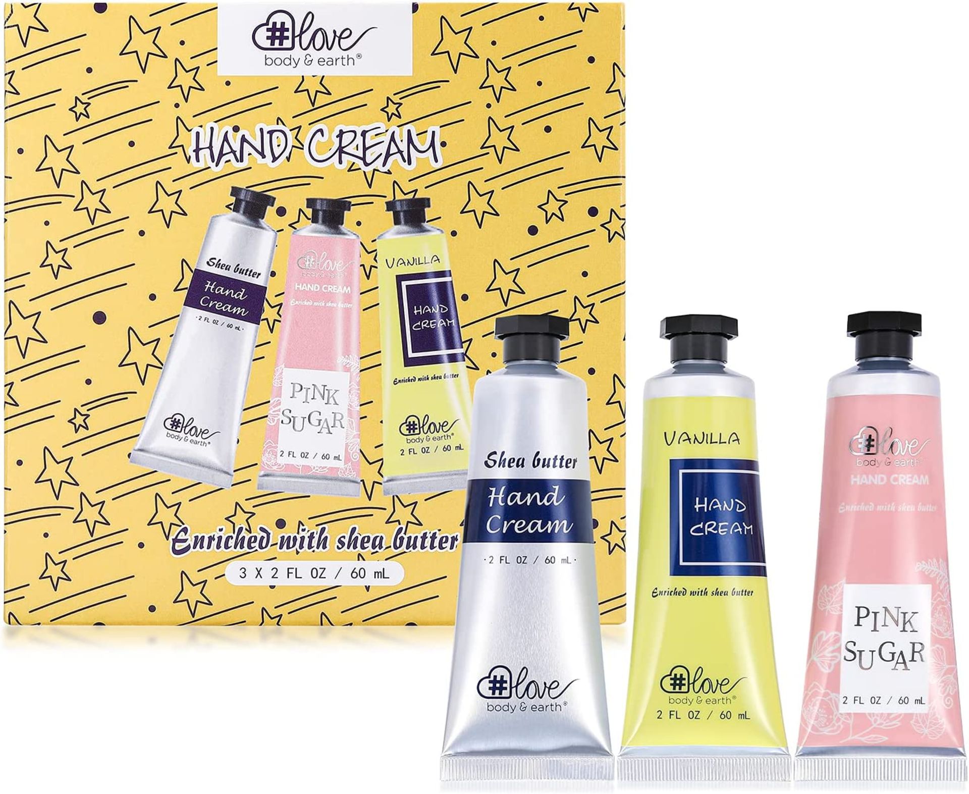 Hand Cream Gift Set - Hand Lotion for Women, Shea Butter Hand Cream for Dry Working Hands