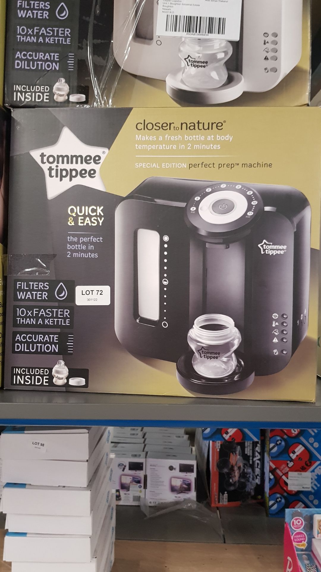 (72/6D) Lot RRP £198. 2x Tommee Tippee Closer To Nature Perfect Prep Machine (1x Special Edition... - Image 5 of 6