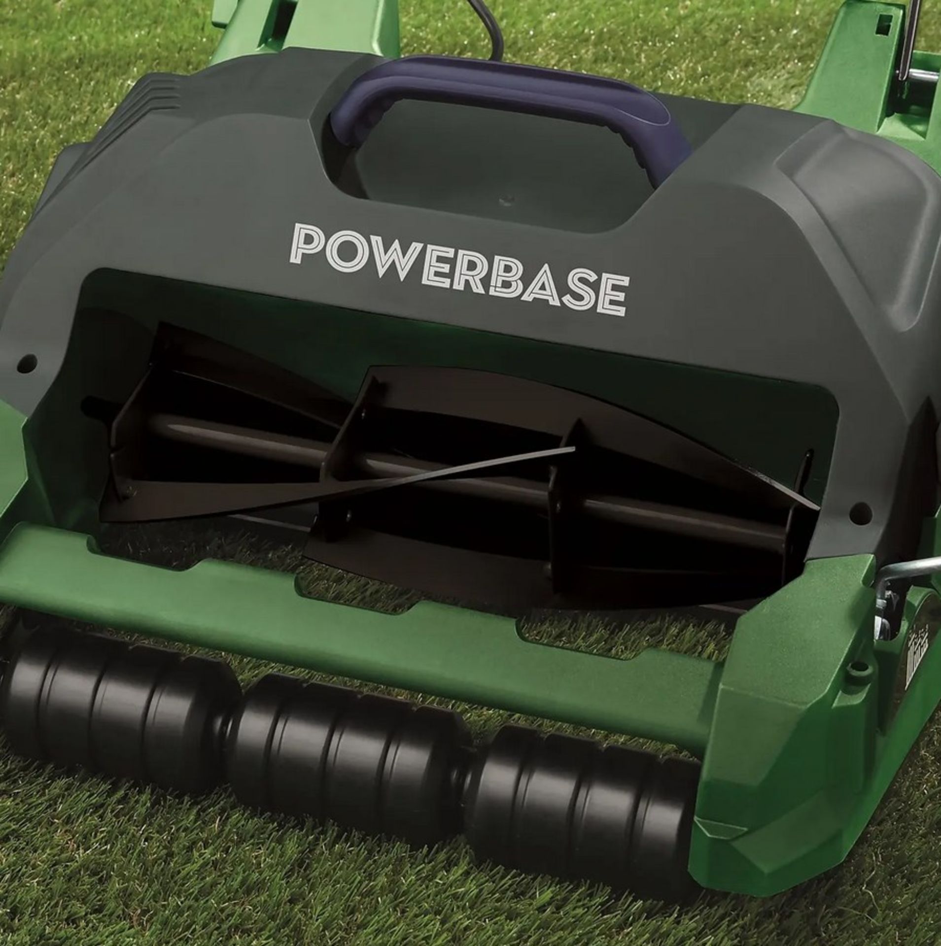 (144/Mez/P) RRP £119. Powerbase 32cm 400W Cylinder Electric Mower. - Image 4 of 6