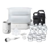 (73/6E) Lot RRP £175. Tommee Tippee Closer To Nature Complete Feeding Set White. (New Item).