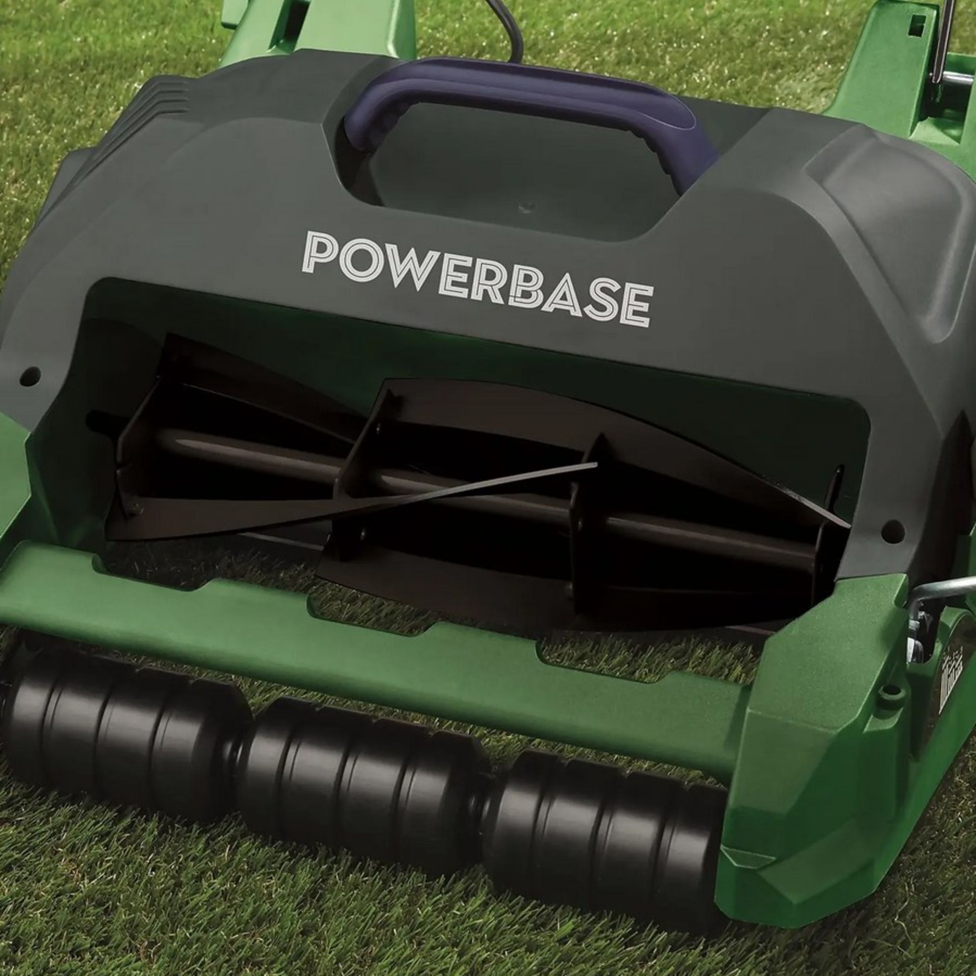 (143/Mez/P) RRP £119. Powerbase 32cm 400W Cylinder Electric Mower. - Image 4 of 6