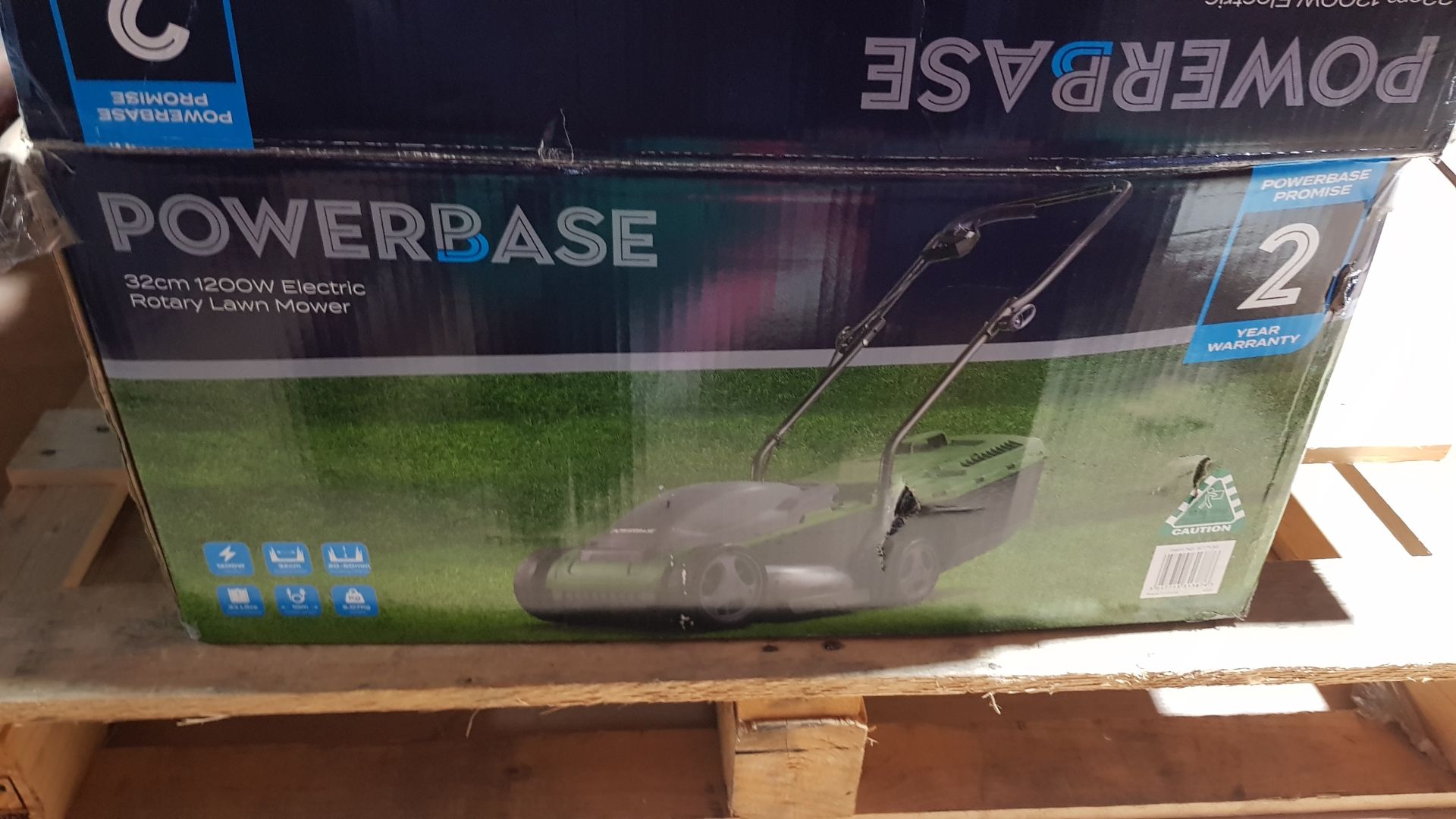 (162/Mez/P) Lot RRP £124. 2x Items. 1x Powerbase 32cm 1200W Electric Rotary Lawn Mower RRP £79. 1... - Image 7 of 8