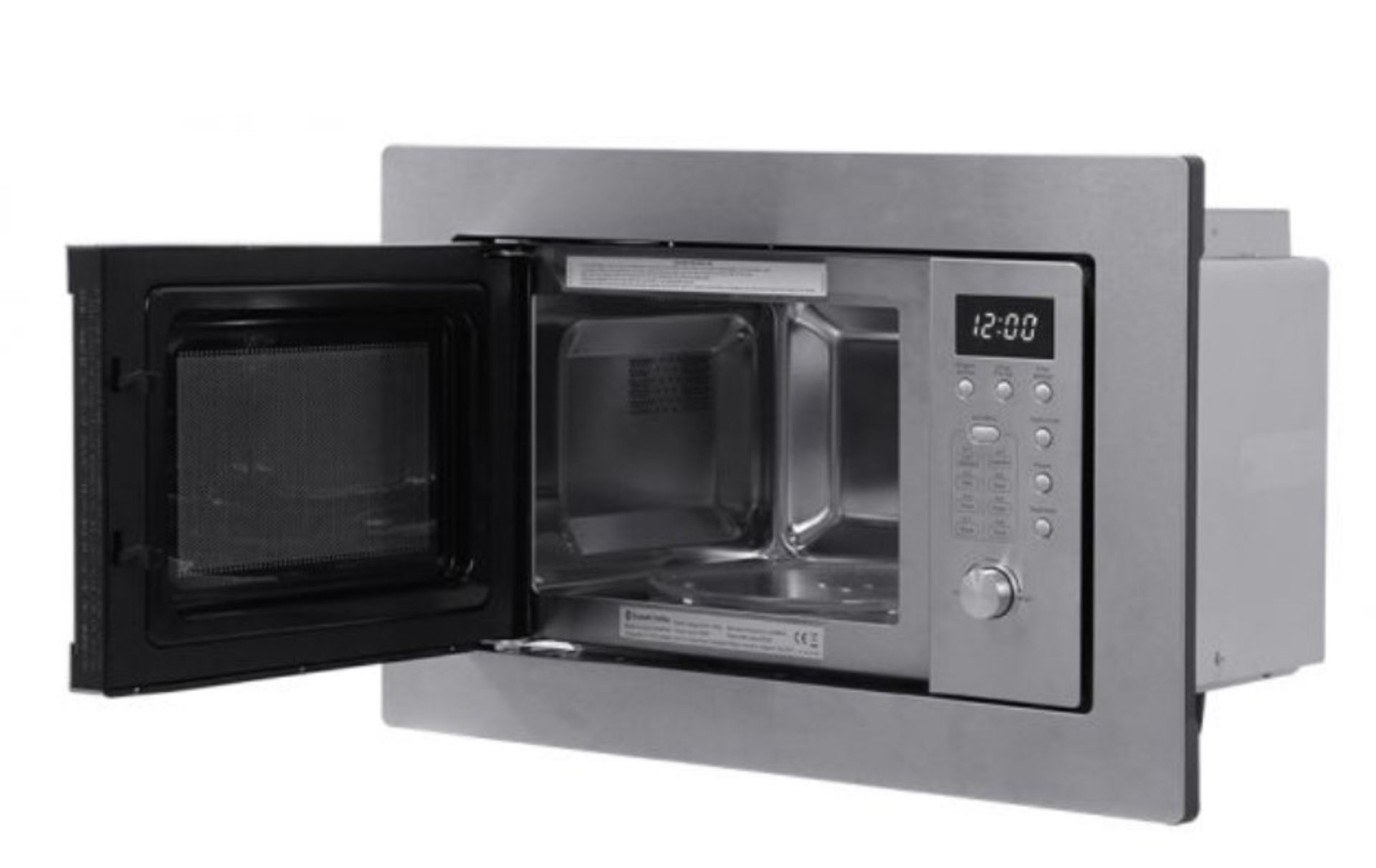 (8/6E) RRP £169.99. Russell Hobbs Built In Stainless Steel 20L 800W Digital Microwave RHBM2001. (... - Image 3 of 13