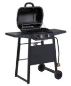 (123/6B) Lot RRP £129. 2x UniFlame Items. 1x 2 Burner Gas BBQ RRP £69. 1x 75cm Charcoal BBQ Grill...