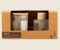 (189/7G) Lot RRP £90. 3x New Boxed Oslo Warm Vanilla & Cedar Gift Set RRP £15 Each. Set Contains...