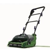 (98/7N) RRP £99. Powerbase 400W Cylinder Lawn Mower. 32Cm Cutting Width. 23 Litre Grass Collectio...