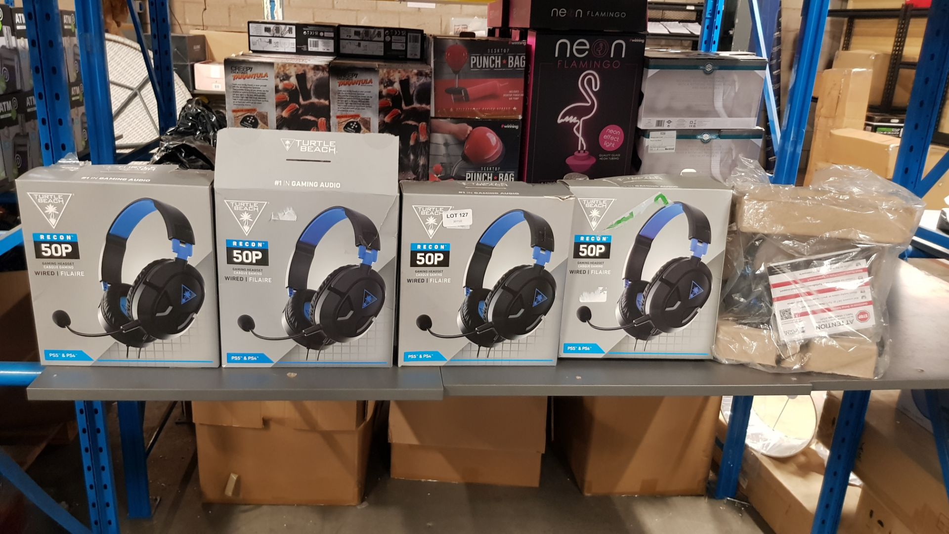 (127/7J) Lot RRP £100. 5x Turtle Beach Recon 50P Wired Gaming Headset PS5 And PS4 RRP £20 Each. - Image 4 of 6