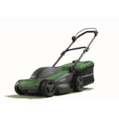 (142/Mez/P) RRP £119. Powerbase 37cm 1600W Electric Rotary Lawn Mower. Features A Powerful High T...