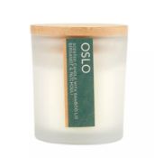 (188/7H) Lot RRP £90. 9x New Boxed Oslo Bergamot & Patchouli Candle With Bamboo Lid RRP £10 Each....