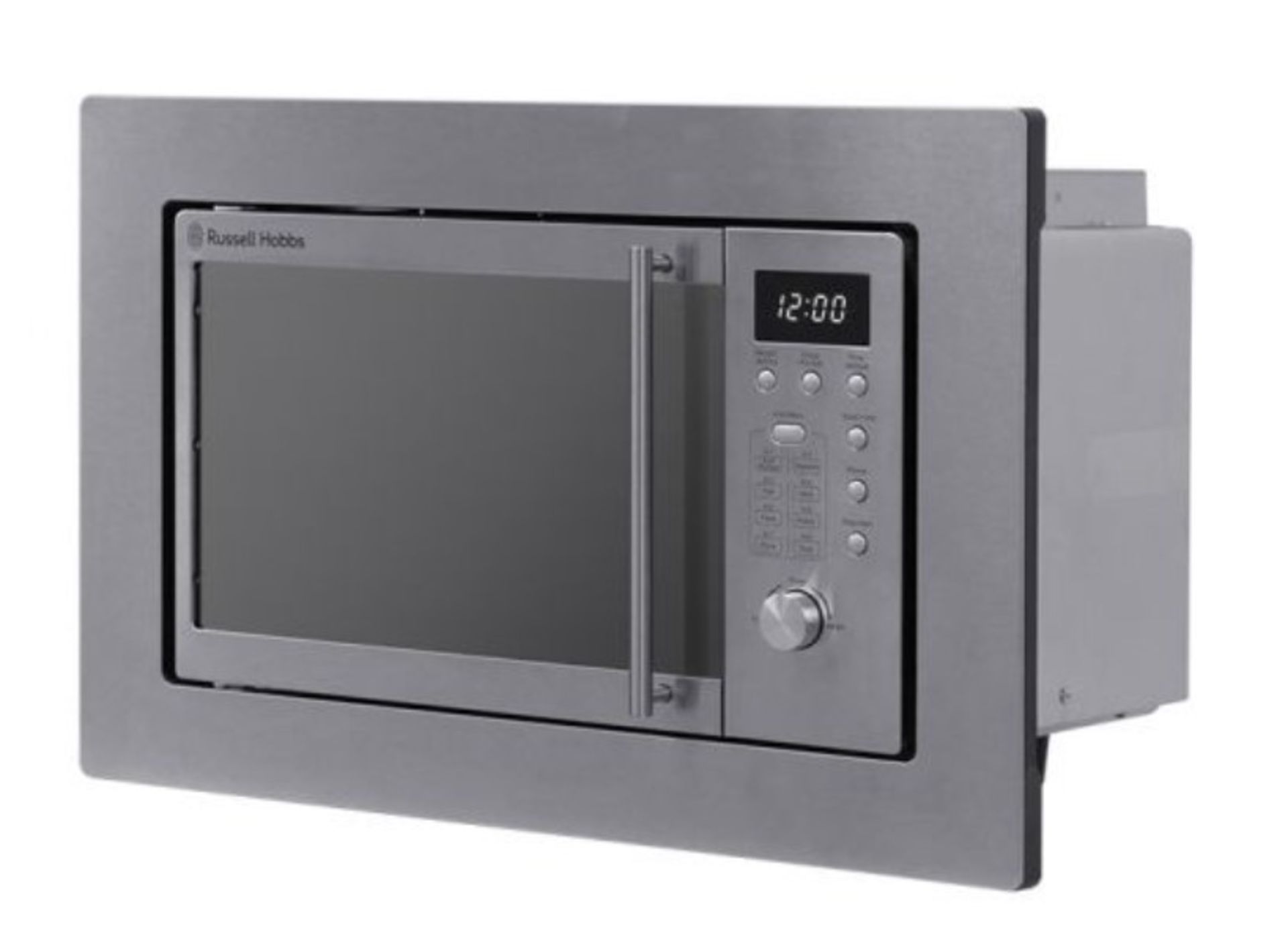 (8/6E) RRP £169.99. Russell Hobbs Built In Stainless Steel 20L 800W Digital Microwave RHBM2001. (... - Image 2 of 13