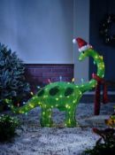 (86/7H) Lot RRP £203. 8x Items. 1x Green 70cm Festive Dinosaur Light Mains Operated RRP £25. 1x 1...