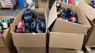 (217/P) Contents Of Pallet. A Quantity Of Mixed RC Cars, Vehicles And Controllers. (All Units Ha...