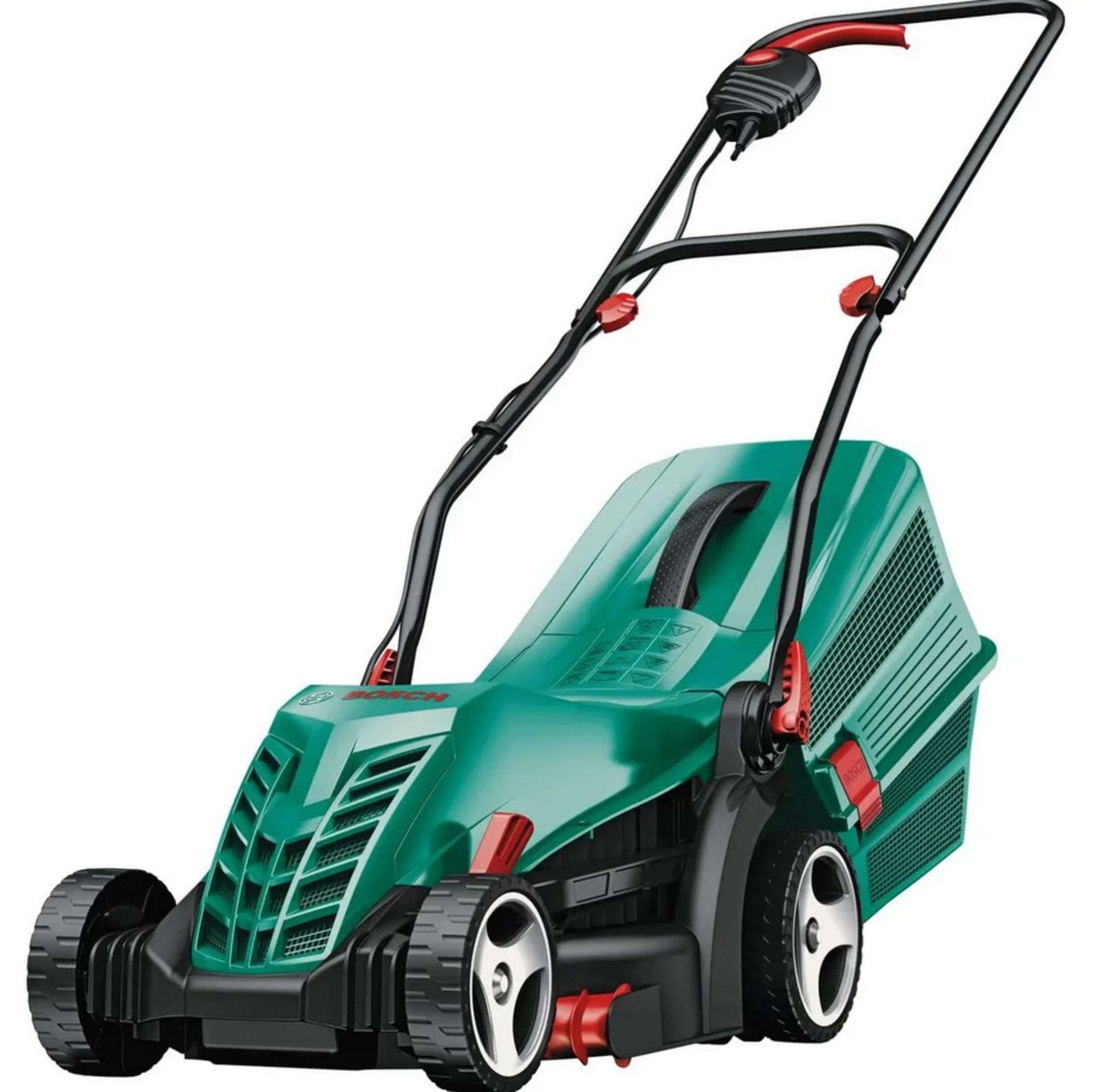 (136/Mez/P) RRP £129. Bosch Rotak 34-13 Corded Lawn Mower.