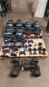 (208/7M) RC Car Lot. Approx 25x Items. To Include 6x Red5 RC Racing Truck Blue. 2x Red 5 X Knight...