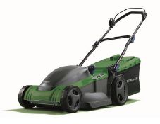 (145/Mez/P) RRP £159. Powerbase 41cm 1800W Electric Rotary Lawn Mower. Features A Powerful High T...