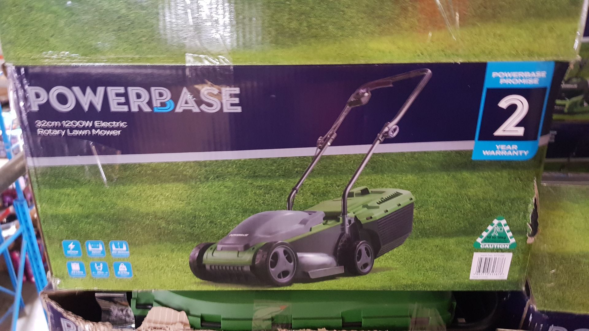 (141/Mez/P) Lot RRP £158. 2x Powerbase Items. 1x 32cm 1200W Electric Rotary Lawnmower RRP £79. 1x... - Image 11 of 12