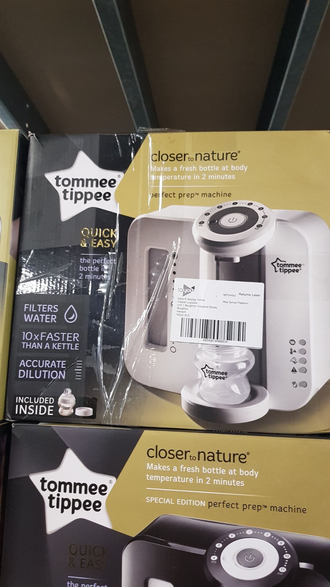 (72/6D) Lot RRP £198. 2x Tommee Tippee Closer To Nature Perfect Prep Machine (1x Special Edition... - Image 6 of 6