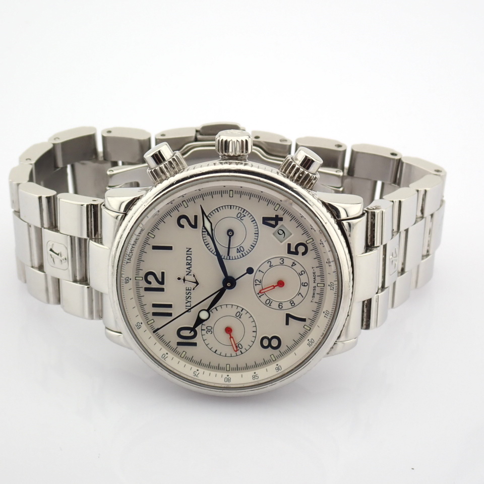 Ulysse Nardin / Marine Chronograph 353 22 - Gentlmen's Steel Wrist Watch