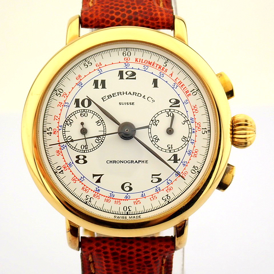 Eberhard & Co. / 36108 Replica Chronograph - Gentlmen's 925 Silver Wrist Watch - Image 6 of 13