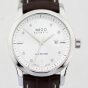 Mido / Multifort Diamonds M005007 A Automatic Date - Lady's Steel Wrist Watch