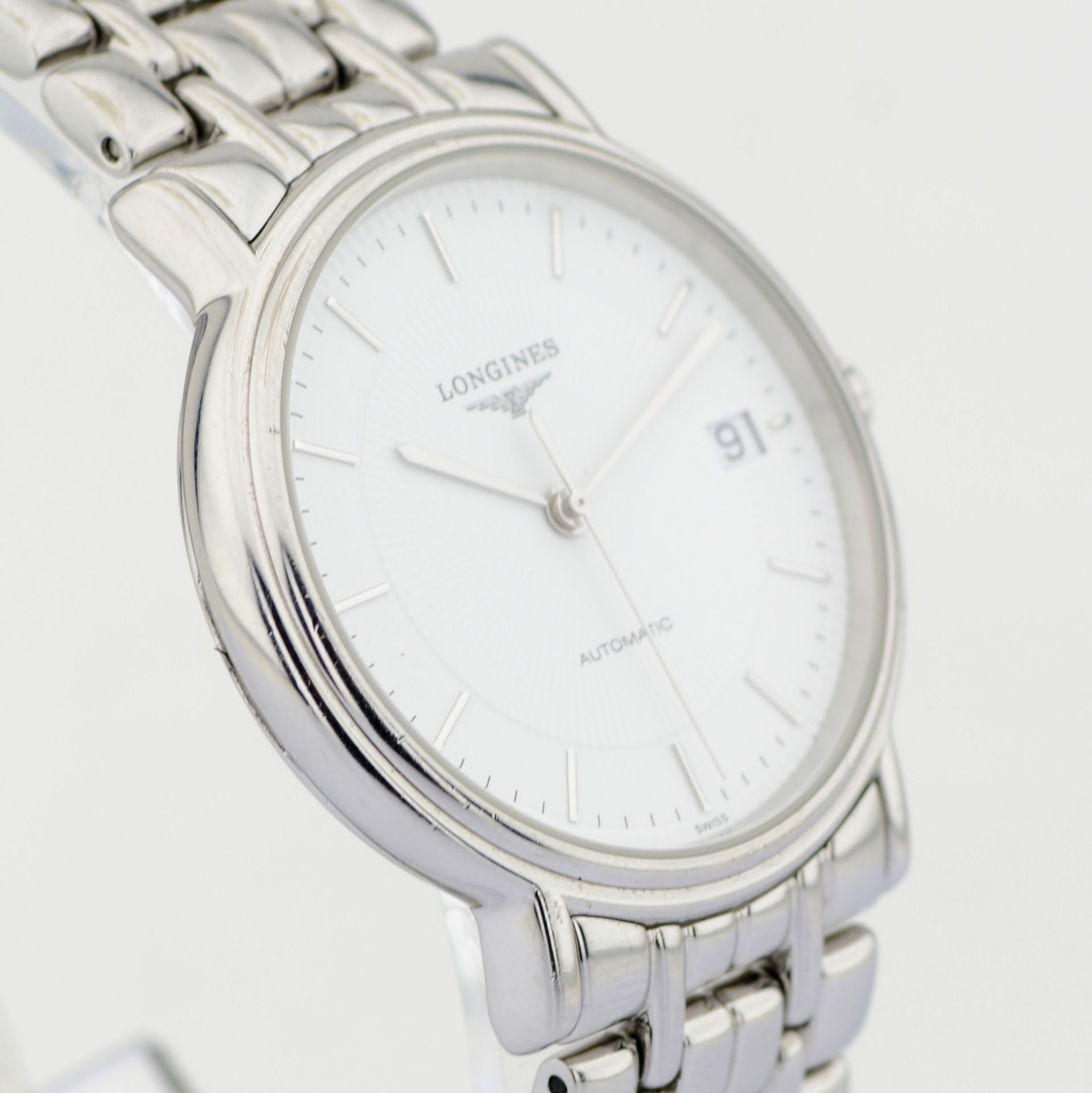 Longines / Presence Automatic Date 34 mm - Gentlmen's Steel Wrist Watch - Image 4 of 8
