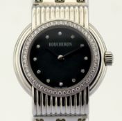 Boucheron / AJ 411022 Diamond Dial Diamond Case - Lady's Steel Wrist Watch