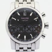 Eberhard & Co. / Chrono 4 Chronograph Automatic -Date - Gentlmen's Steel Wrist Watch