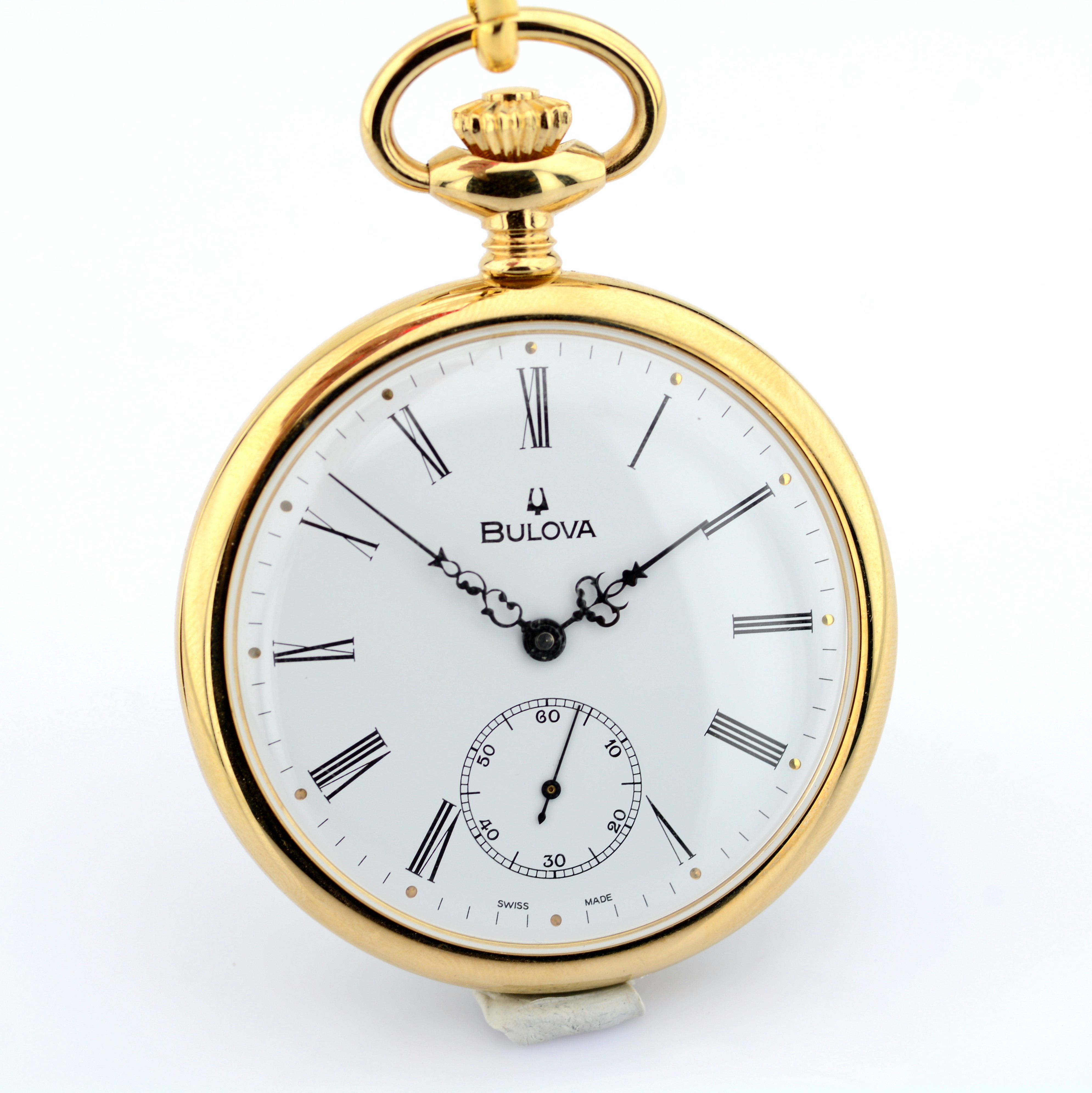 Bulova / Pocket Watch - Gentlmen's Gold/Steel Wrist Watch