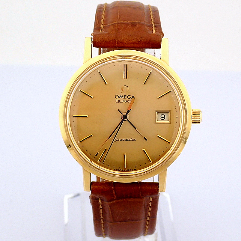 Omega / Vintage Seamaster - Gentlmen's Yellow gold Wrist Watch - Image 2 of 10