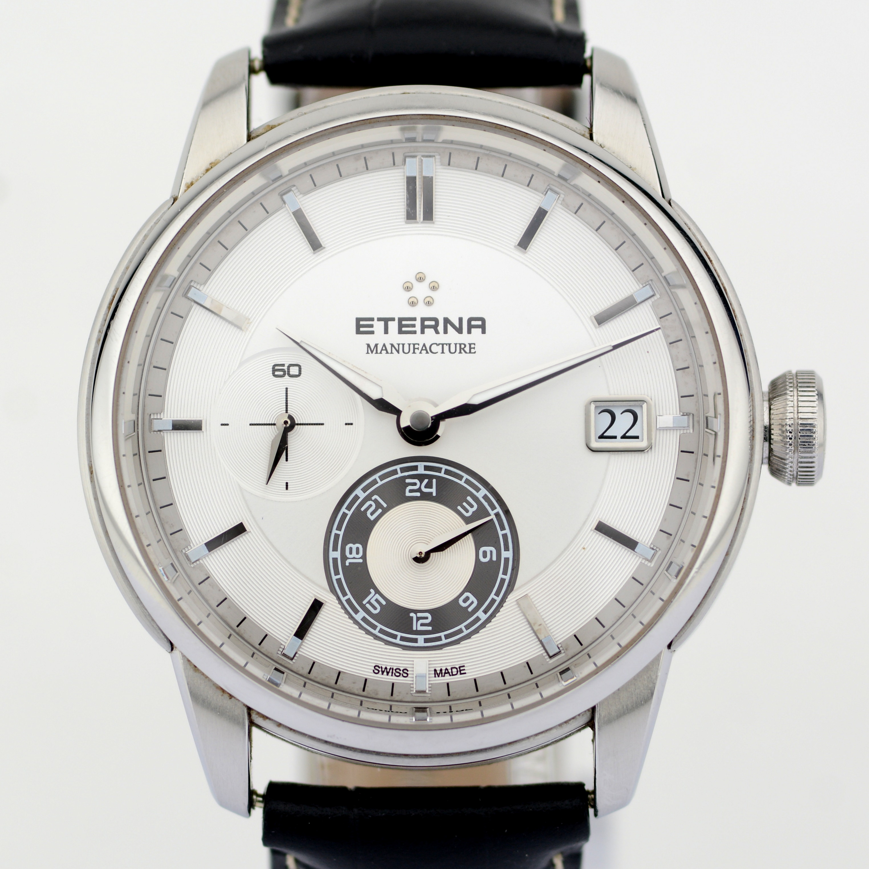 Eterna / Adventic GMT Manufacture Automatic Date - Gentlmen's Steel Wrist Watch