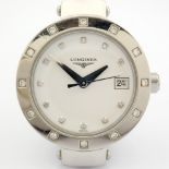 Longines / L5.175 Diamond Bezel & Dial - Lady's Steel Wrist Watch