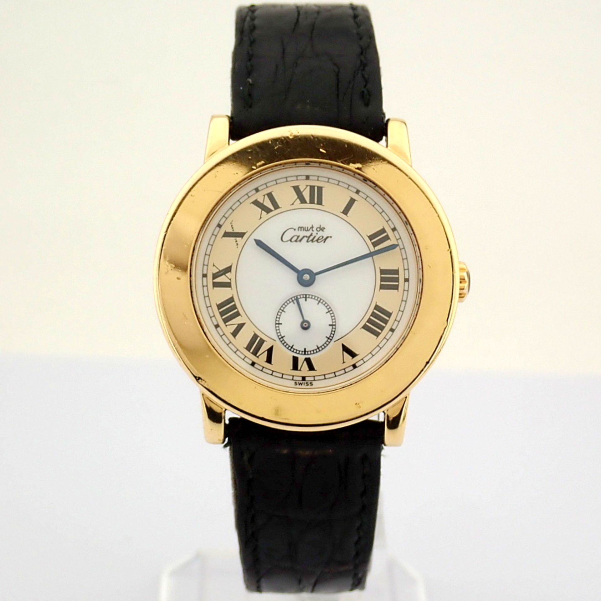 Cartier / Must Ronde 1810 - Unisex Silver Wrist Watch - Image 7 of 11