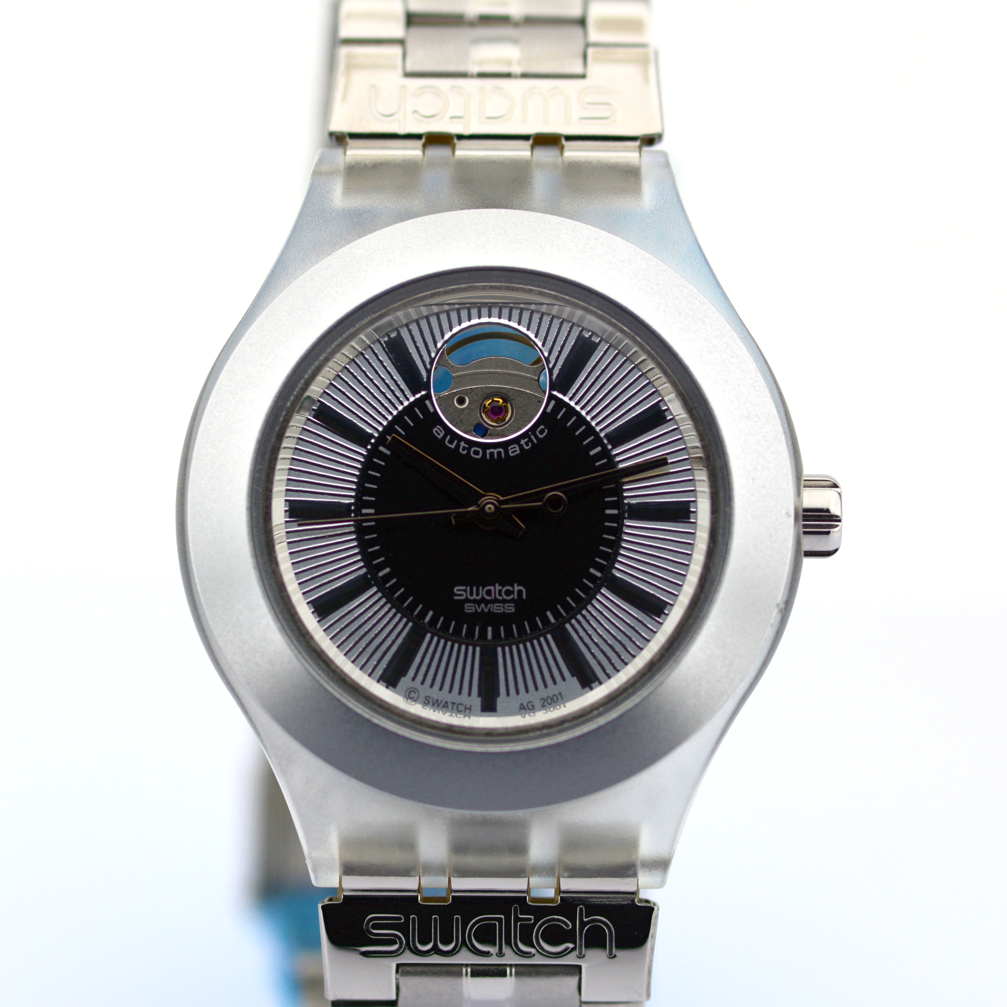 Swatch / Diaphane Irony Automatic - (Unworn) Unisex Steel Wrist Watch - Image 6 of 6
