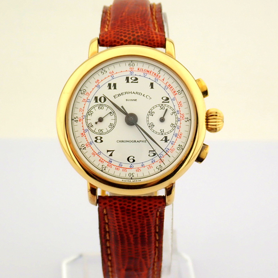 Eberhard & Co. / 36108 Replica Chronograph - Gentlmen's 925 Silver Wrist Watch - Image 7 of 13