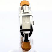 Gucci / 6800L Bamboo Strap - (Unworn) Lady's Steel Wrist Watch