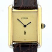 Cartier / Must de - Lady's Gold/Steel Wrist Watch