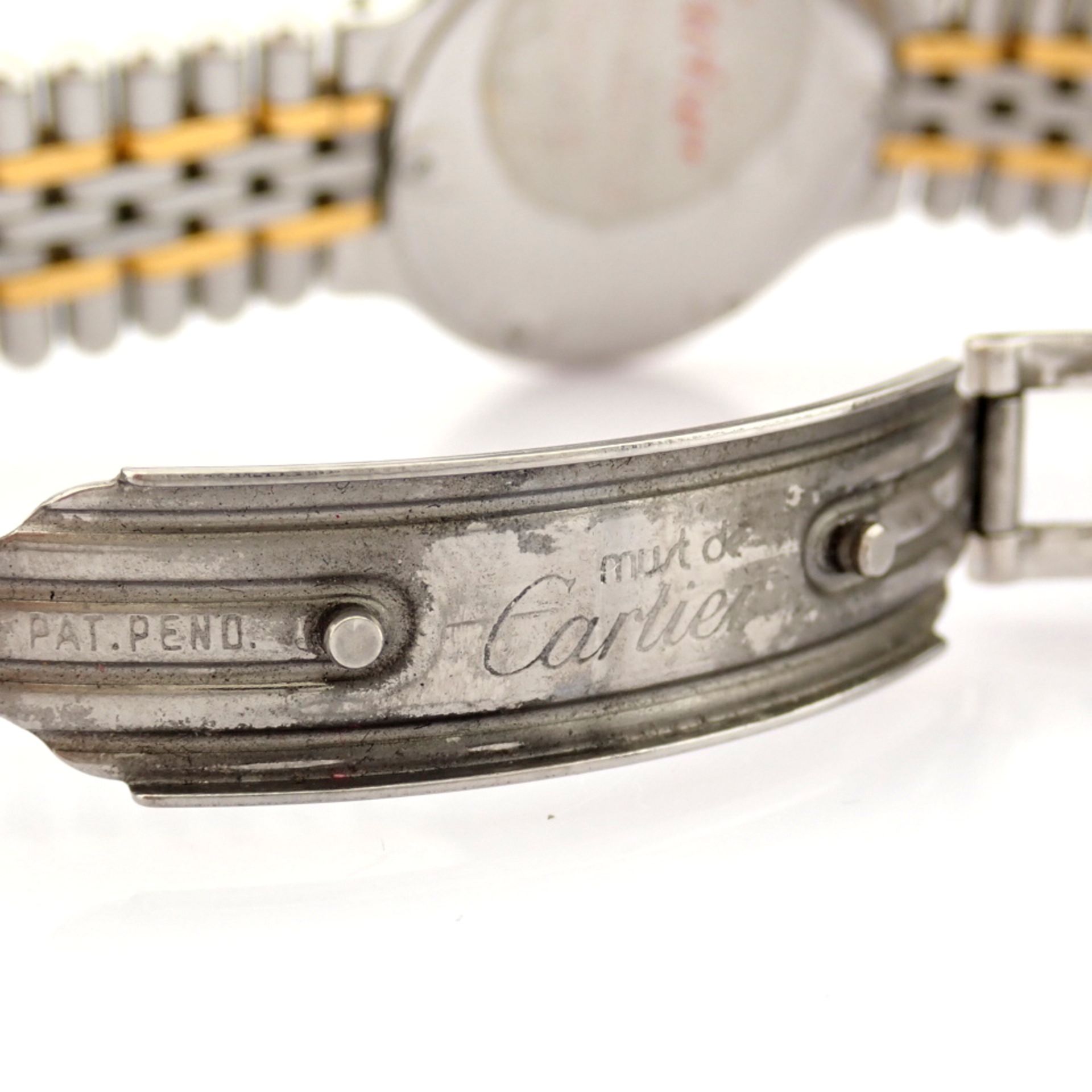 Cartier / Must de Cartier - Lady's Gold/Steel Wrist Watch - Image 10 of 10