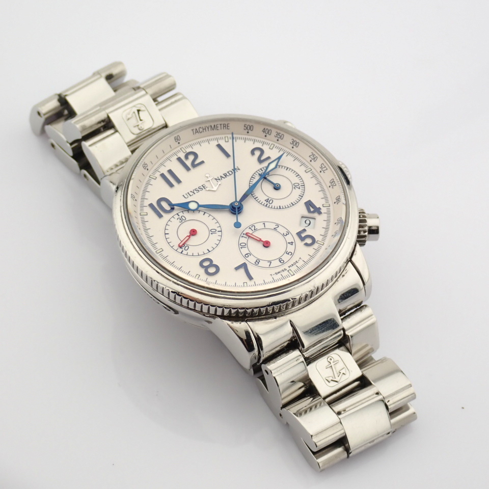 Ulysse Nardin / Marine Chronograph 353 22 - Gentlmen's Steel Wrist Watch - Image 2 of 7