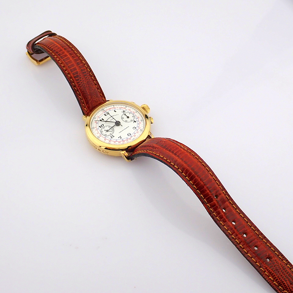 Eberhard & Co. / 36108 Replica Chronograph - Gentlmen's 925 Silver Wrist Watch - Image 2 of 13